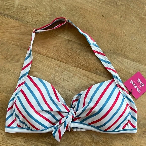 Modcloth x Barbie The Americana Dream Bikini Top Size XL - Picture 2 of 6